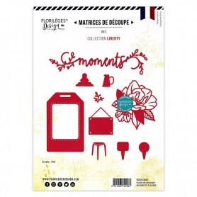 Dies Moments Fleuris 10 pc - Liberty - Florilèges Design