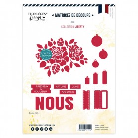 Dies Roses Sublimes 17 pc - Liberty - Florilèges Design