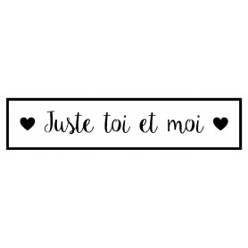 Tampon bois Juste Toi & Moi – Artemio