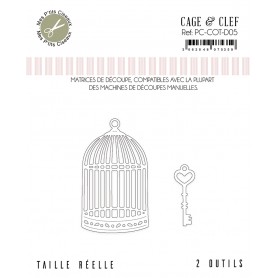 Dies Cage et Clef 2pc - Cottage - Mes P'tits Ciseaux