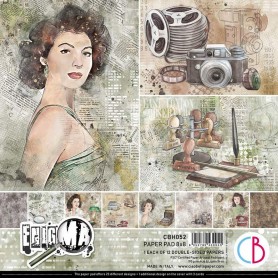 Set de papier 20x20 Enigma 12 feuilles – Ciao Bella Papercrafting