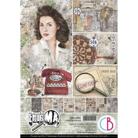 Set de papier A4 Enigma 9f - Creative Pad Ciao Bella Papercrafting