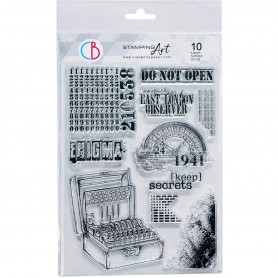 Tampons Enigma 10pc – Enigma - Ciao Bella Stamps