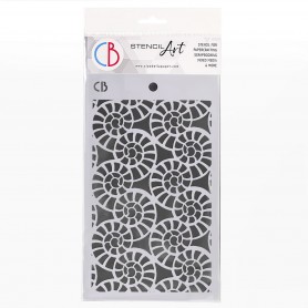 Pochoir Texture Fossil Shells – Ciao Bella Stencil Art