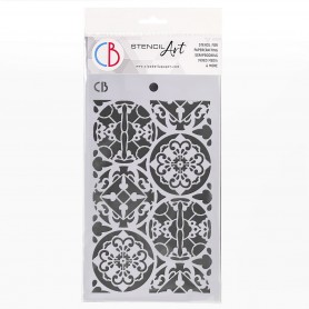 Pochoir Texture Talaveras – Ciao Bella Stencil Art