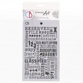 Pochoir Texture Confidential – Ciao Bella Stencil Art