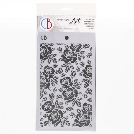 Pochoir Texture Rosebush – Ciao Bella Stencil Art