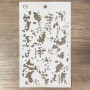 Pochoir Texture Scraped off – Ciao Bella Stencil Art