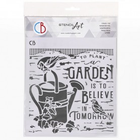 Pochoir Texture Believe in Tomorrow – Ciao Bella Stencil Art