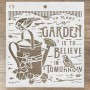 Pochoir Texture Believe in Tomorrow – Ciao Bella Stencil Art
