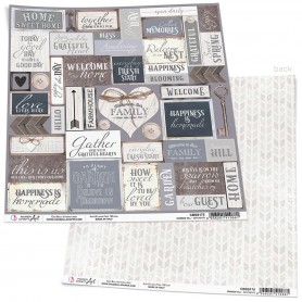Papier 30x30 Sentiments - 1 feuille - Sparrow Hill - Ciao Bella Papercrafting