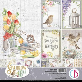Set de papier 30x30 Sparrow Hill 12 feuilles - Ciao Bella Papercrafting