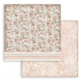 Papier 30x30 Texture Flowers 1f - You and Me - Stamperia