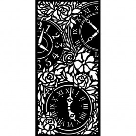 Pochoir Clocks 12x25cm - Garden of Promises - Stamperia Thick Stencil