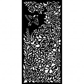 Pochoir Bird 12x25cm - Garden of Promises - Stamperia Thick Stencil