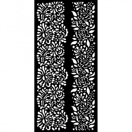Pochoir Borders 12x25cm - Garden of Promises - Stamperia Thick Stencil