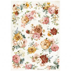Papier de riz A4 Texture - 1 feuille - Garden of Promises - Stamperia