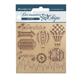 Decorative Chips Travel - Sir Vagabond Aviator - Stamperia