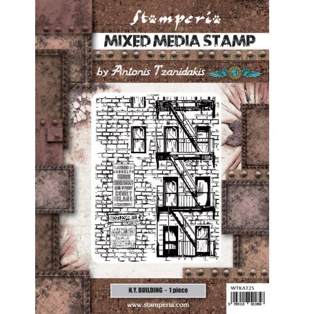 Mixed Media Stamp New York Buiding 1pc - Sir Vagabond Aviator - Stamperia