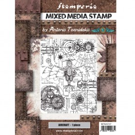 Mixed Media Stamp Aircraft 1pc - Sir Vagabond Aviator - Stamperia