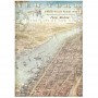 Papier de riz A4 New-York - 1 feuille - Sir Vagabond Aviator - Stamperia