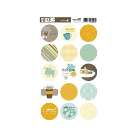 Autocollants ronds Mr Berg - Kesi'art stickers