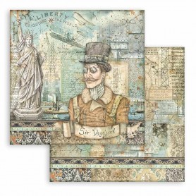 Papier 30x30 Statue of Liberty 1f - Sir Vagabond Aviator - Stamperia