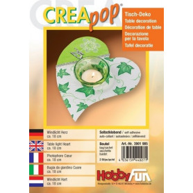 Support Photophore Coeur Creapop à  décorer – Décoration de table - Hobbyfun