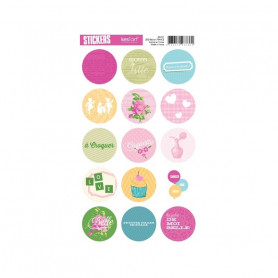 Autocollants ronds Coquette - Kesi'art stickers