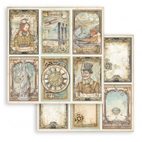 Papier 30x30 Cards 1f - Sir Vagabond Aviator - Stamperia