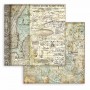 Set de papier 30x30 Maxi Backgrounds Selection Sir Vagabond Aviator 10 feuilles - Stamperia