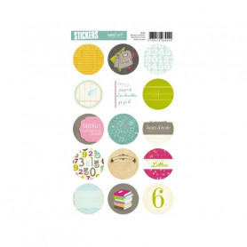 Autocollants ronds Moulin du comte - Kesi'art stickers
