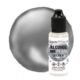 Encre à alcool Pearl Silver 12ml - Couture Creations - Alcohol ink