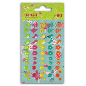 Embellissements epoxy 60 pc Un dimanche à la campagne - Toga