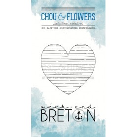 Tampons Coeur bretons 2pc - Nautique - Chou and Flowers