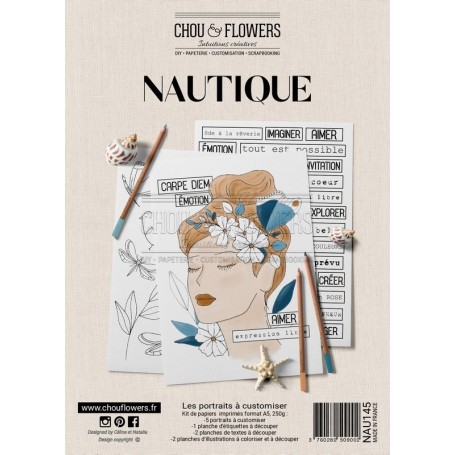 Les Portraits Nautique A5 - Chou and Flowers