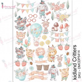 Transfer Me Kidland Critters A4 - Dress my Craft