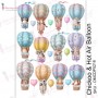 Transfer Me Chickoo and Hot Air Balloon A4 - Dress my Craft