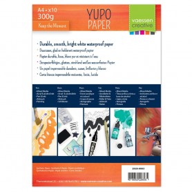 Set de papier A4 yupo blanc 10f 300g – Vaessen Creative