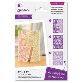 Dies Opulent Botanicals 8 pc - Create-A-Card - Gemini by Crafter's Companion