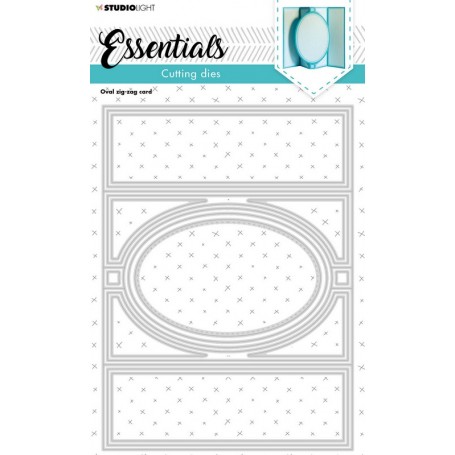 Dies Oval zig-zag card - Essentials - Studio Light