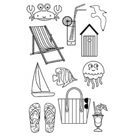 Tampons Holidays Plage 12pc - Artemio