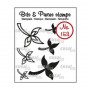 Tampons Mini leaves 6pc – Bits and Pieces no 153 - Crealies