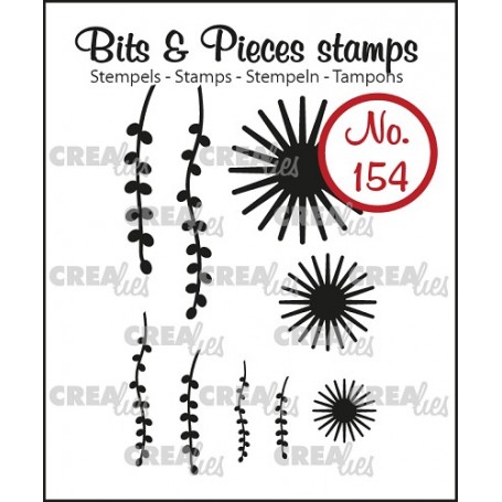 Tampons Mini flowers 20 and leaves 9pc – Bits and Pieces no 154 - Crealies