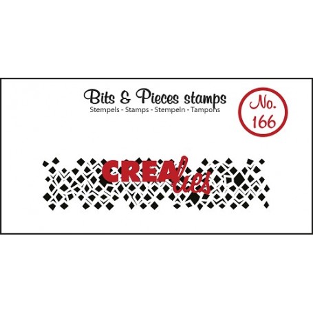 Tampon Wonky squares 1pc – Bits and Pieces no 166 - Crealies