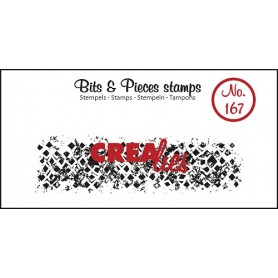 Tampon Grunge Wonky squares 1pc – Bits and Pieces no 167 - Crealies
