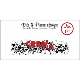 Tampon Grunge Hearts (strip) 1pc – Bits and Pieces no 171 - Crealies