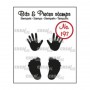 Tampons Baby Hands & Feets (solid) 4pc – Bits and Pieces no 197 - Crealies