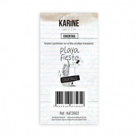 Tampon Cocktail - Sable d'or - Les ateliers de Karine