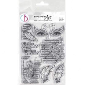 Tampons Black Swan 8pc - Ciao Bella Stamps